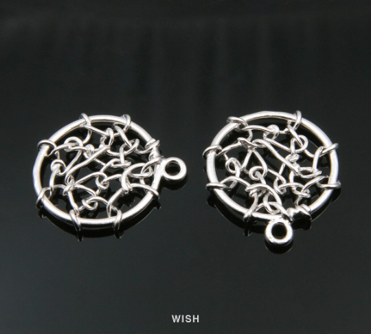 Dream Catcher Pendants in Matte Gold, Dreamcatcher Charm / MMG-342-P