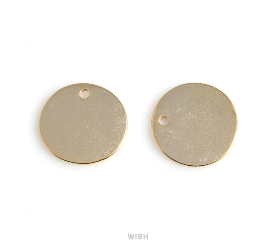 Love Engraving on Hammered Disc Pendants in Matte Rhodium, Engraved Coin Charm / MMRH-533-P