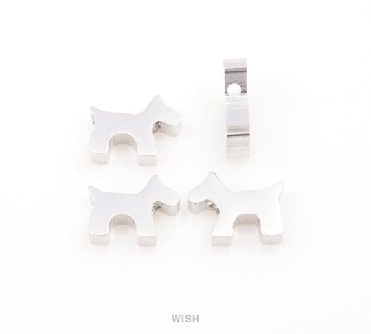 Puppy Beads Pendants in Matte Gold, Dog Beads / Matte Gold / MMG-067-B