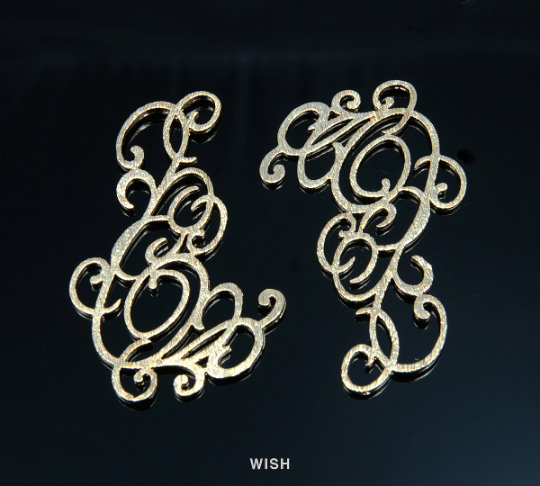 Geometric Pendants in Matte Gold, Geometric Charms / MMG-129-P