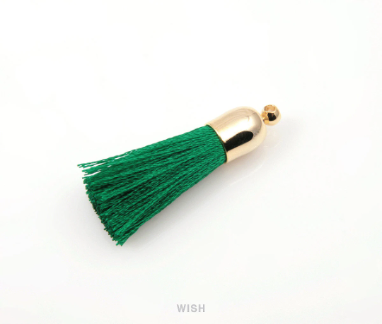 Palace Green Thread Tassel with Bell Cap in Gold / TPGG-001-T (Small)